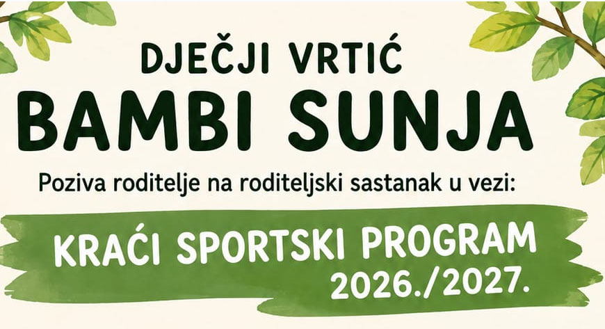 Kraći sportski program 2026./2027.
