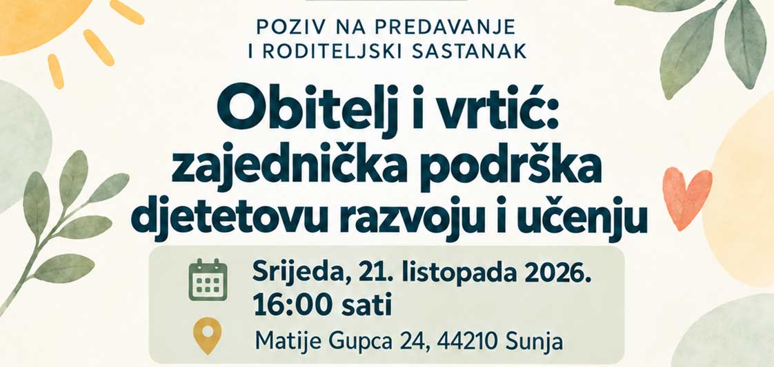 Poziv na predavanje i roditeljski sastanak